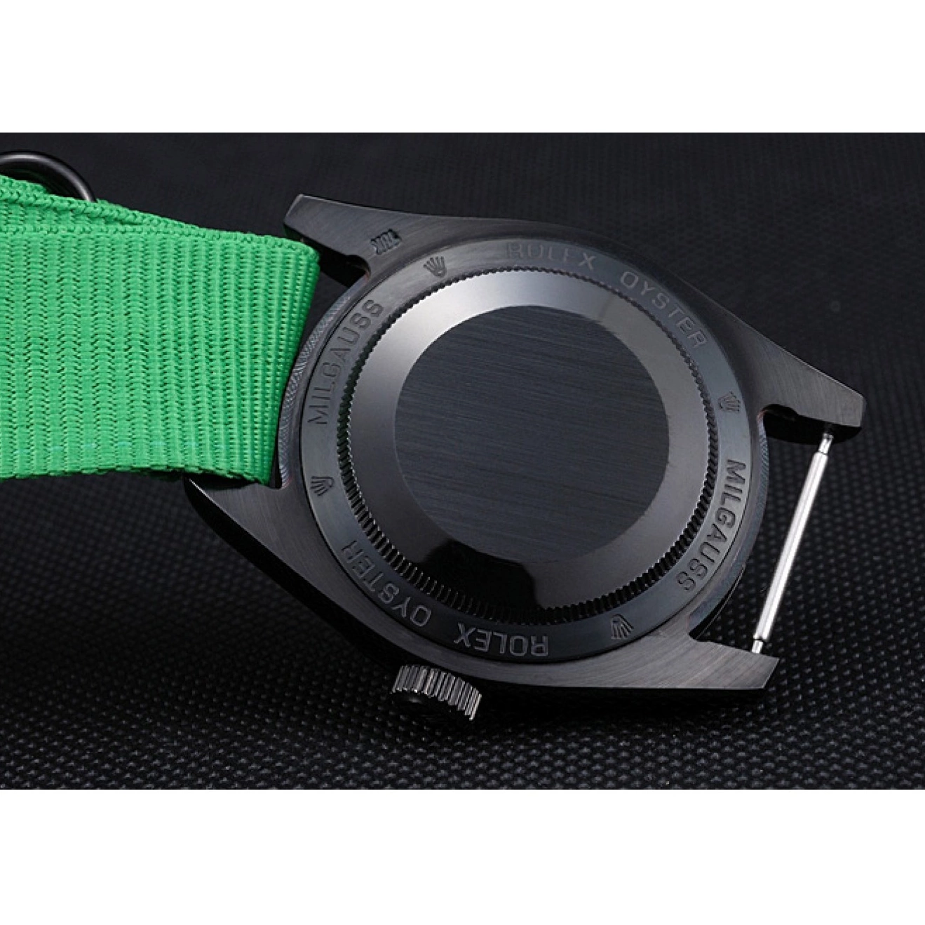 Aaa fake watches 622004 Rolex Strap Bamford Milgauss Nylon Green 0521